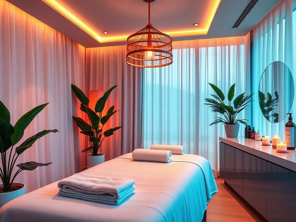 Luxury med spa treatment room